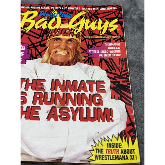Wrestling Bad Guys Magazine Hulk Hogan WCW Summer 1995 Wrestlemania XI - Picture 4 of 10